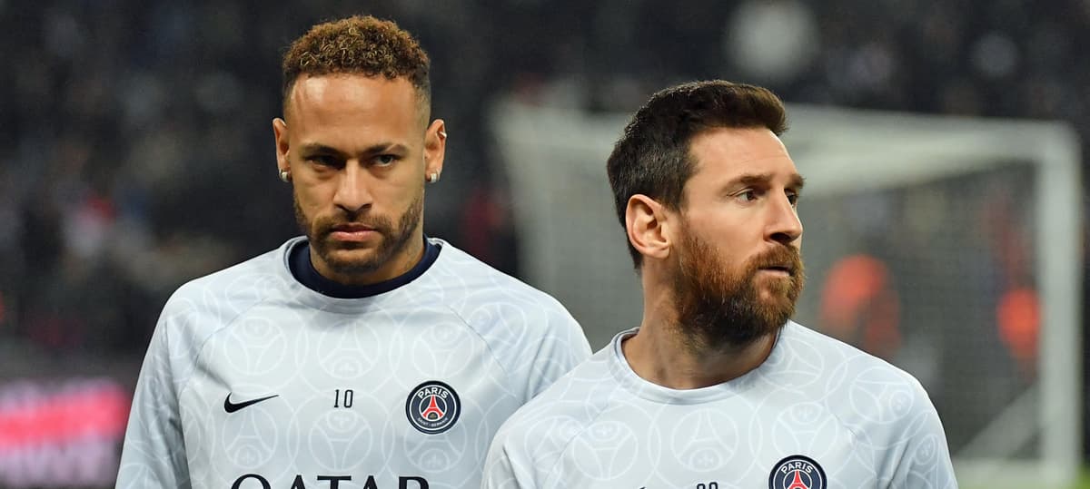 PSG pair Neymar and Lionel Messi.