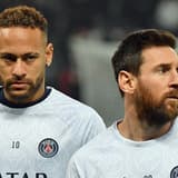 PSG pair Neymar and Lionel Messi.