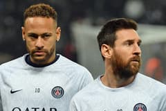 PSG pair Neymar and Lionel Messi.