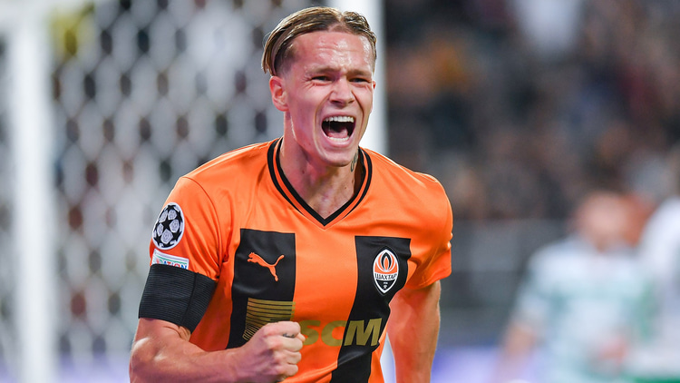 Mudryk has five goal-involvements from six Champions League games this season.
