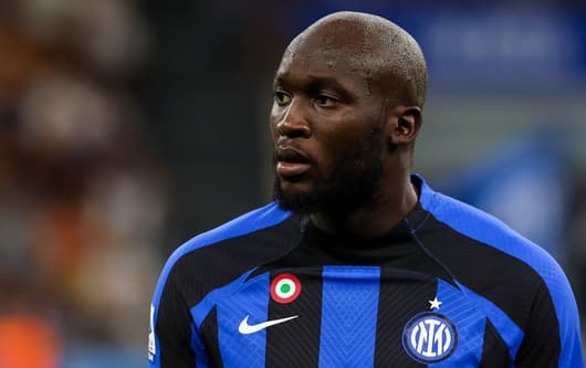 Romelu Lukaku playing for Inter, 2022-23