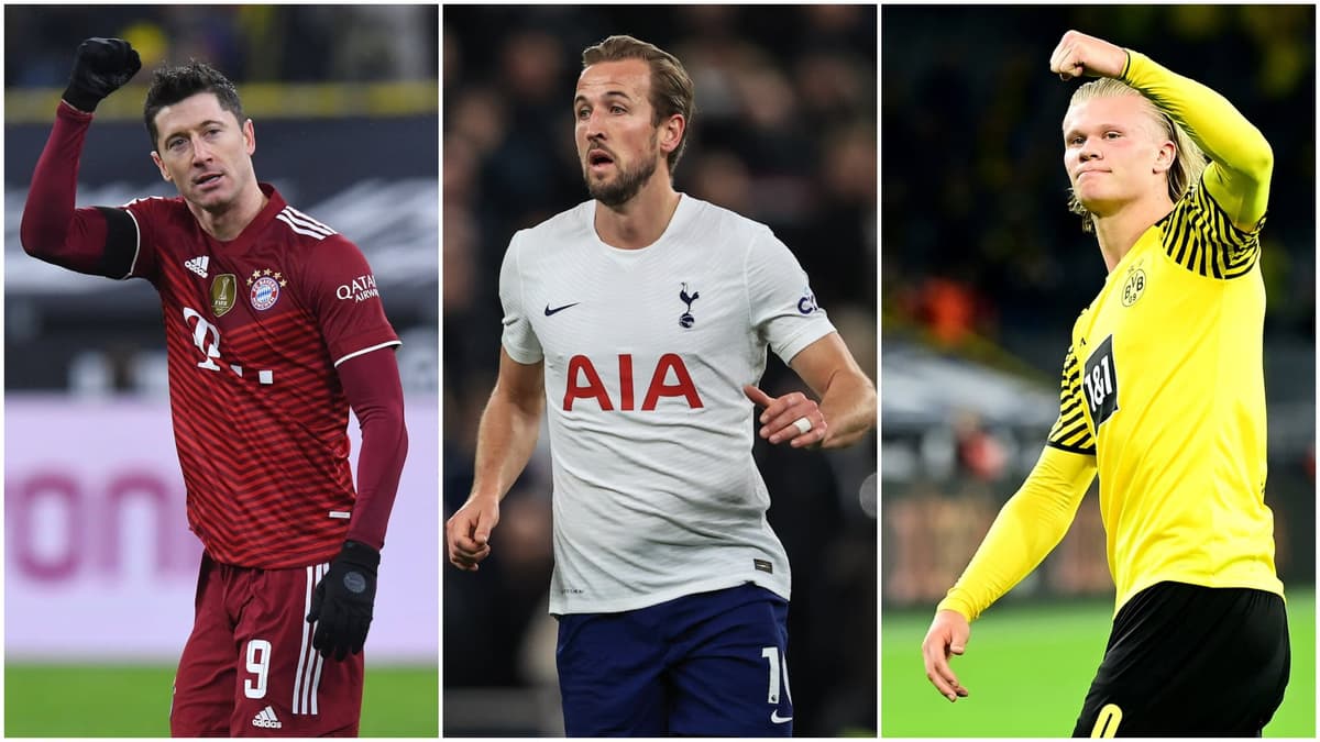 Lewandowski, Haaland, Kane