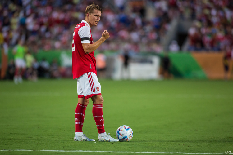 Martin Odegaard, de dirigent van Arsenal, is niet van de partij in Qatar.