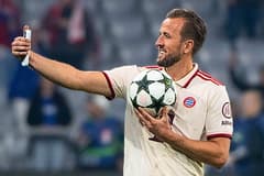 Bayern Munich striker Harry Kane after scoring four against Dinamo Zagreb in the Champions League