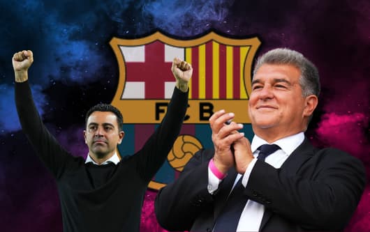 Xavi, Joan Laporta, Barcelona