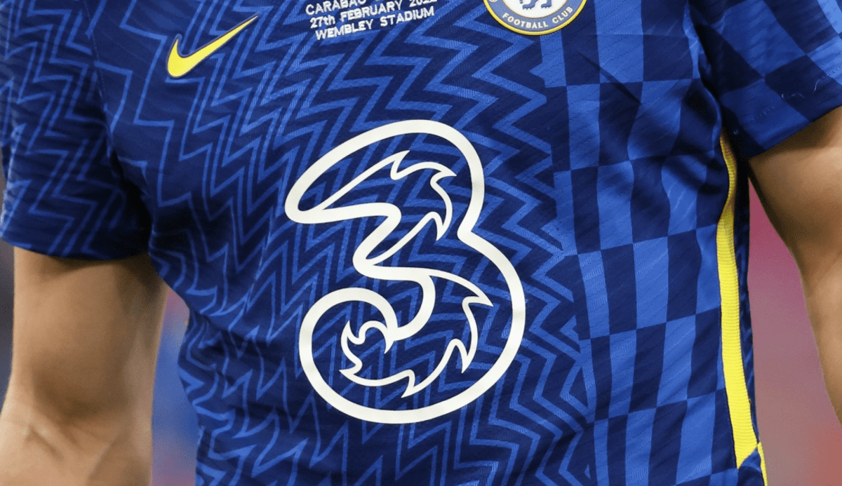 Chelsea shirt sponsor Three
