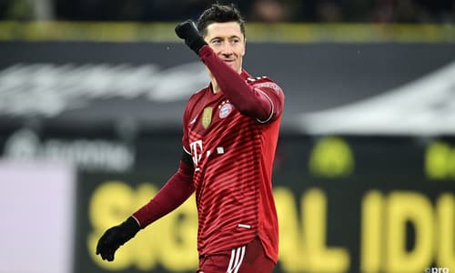 Bayern Munich striker Robert Lewandowski