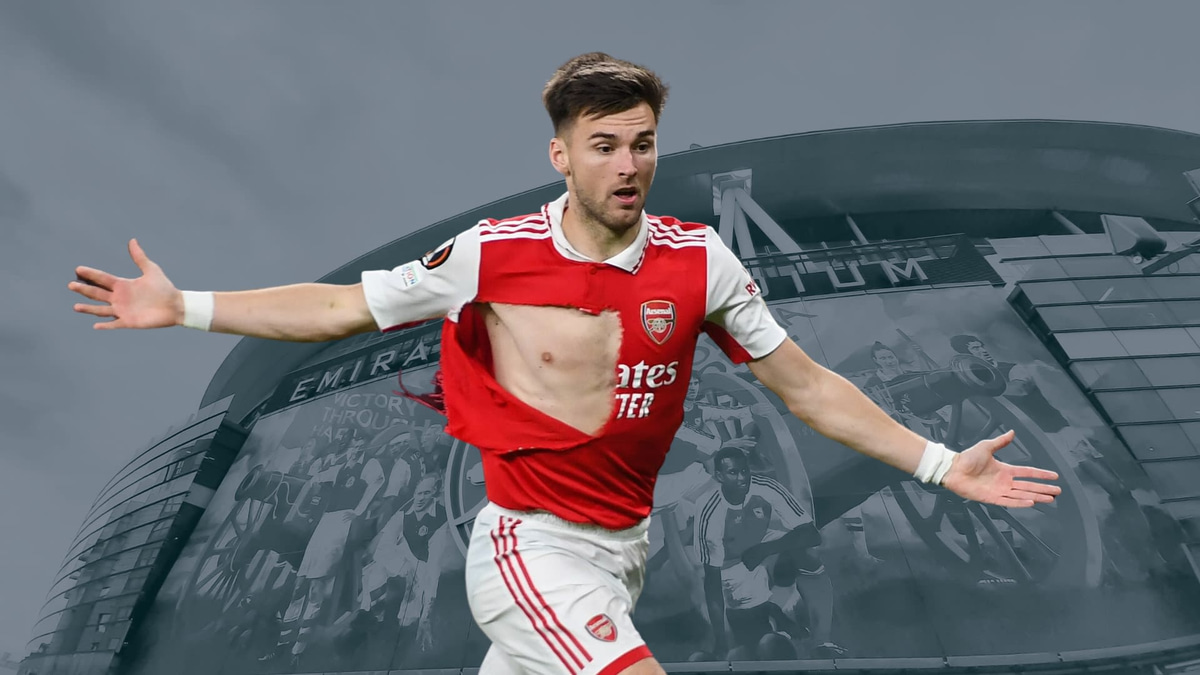 Kieran Tierney playing against FC Zurich for Arsenal in the Europa League