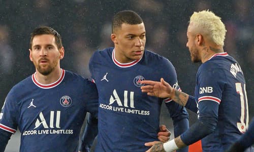 PSG's MNM front three: Lionel Messi, Kylian Mbappe and Neymar