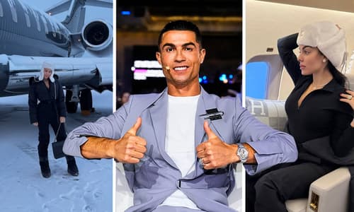 Cristiano Ronaldo, Georgina Rodriguez, Private Jet