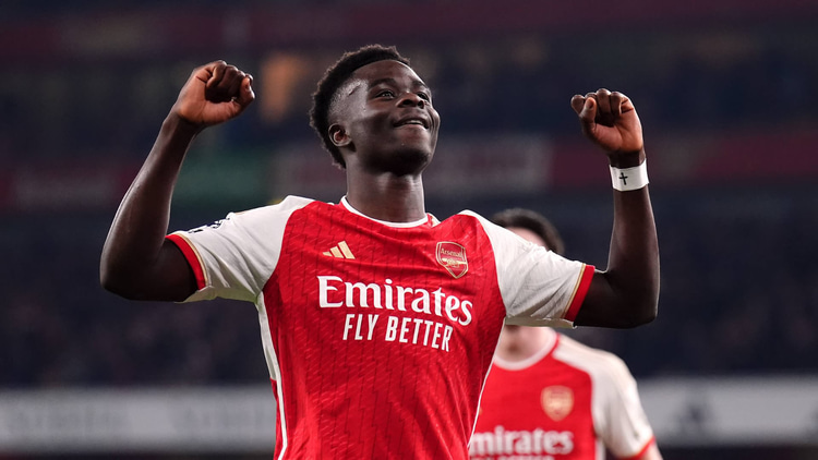 Bukayo Saka is a star player for Arsenal