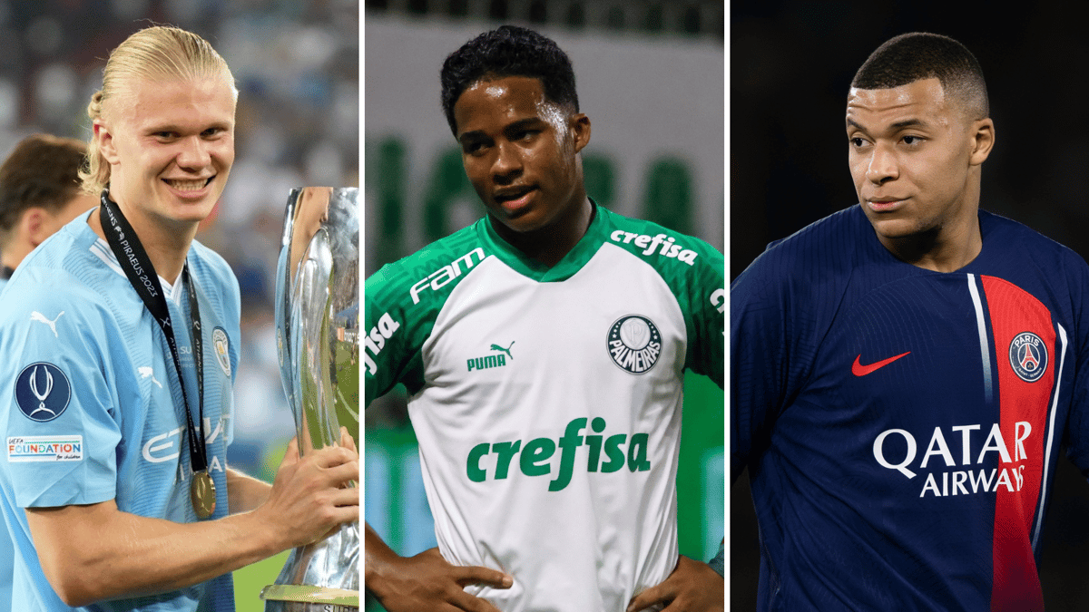 Erling Haaland, Endrick, Kylian Mbappe