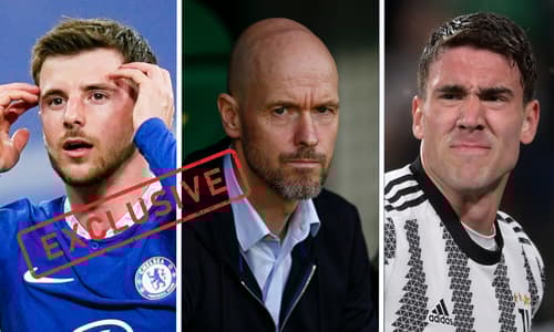 Mason Mount, Erik ten Hag, Dusan Vlahovic