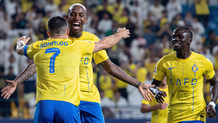 Cristiano Ronaldo, Talisca and Sadio Mane