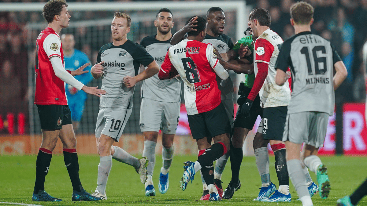 Vangelis Pavlidis, Santiago Giménez, Bruno Martins Indi, Dani de Wit, Sven Mijnans, Mats Wieffer, Feyenoord vs AZ