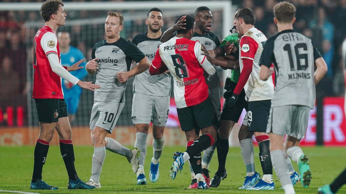 Vangelis Pavlidis, Santiago Giménez, Bruno Martins Indi, Dani de Wit, Sven Mijnans, Mats Wieffer, Feyenoord vs AZ