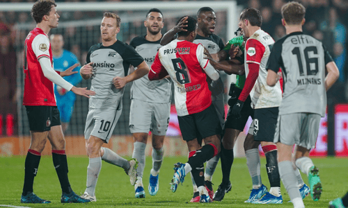 Vangelis Pavlidis, Santiago Giménez, Bruno Martins Indi, Dani de Wit, Sven Mijnans, Mats Wieffer, Feyenoord vs AZ