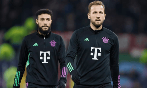 Noussair Mazraoui, Harry Kane, Bayern München