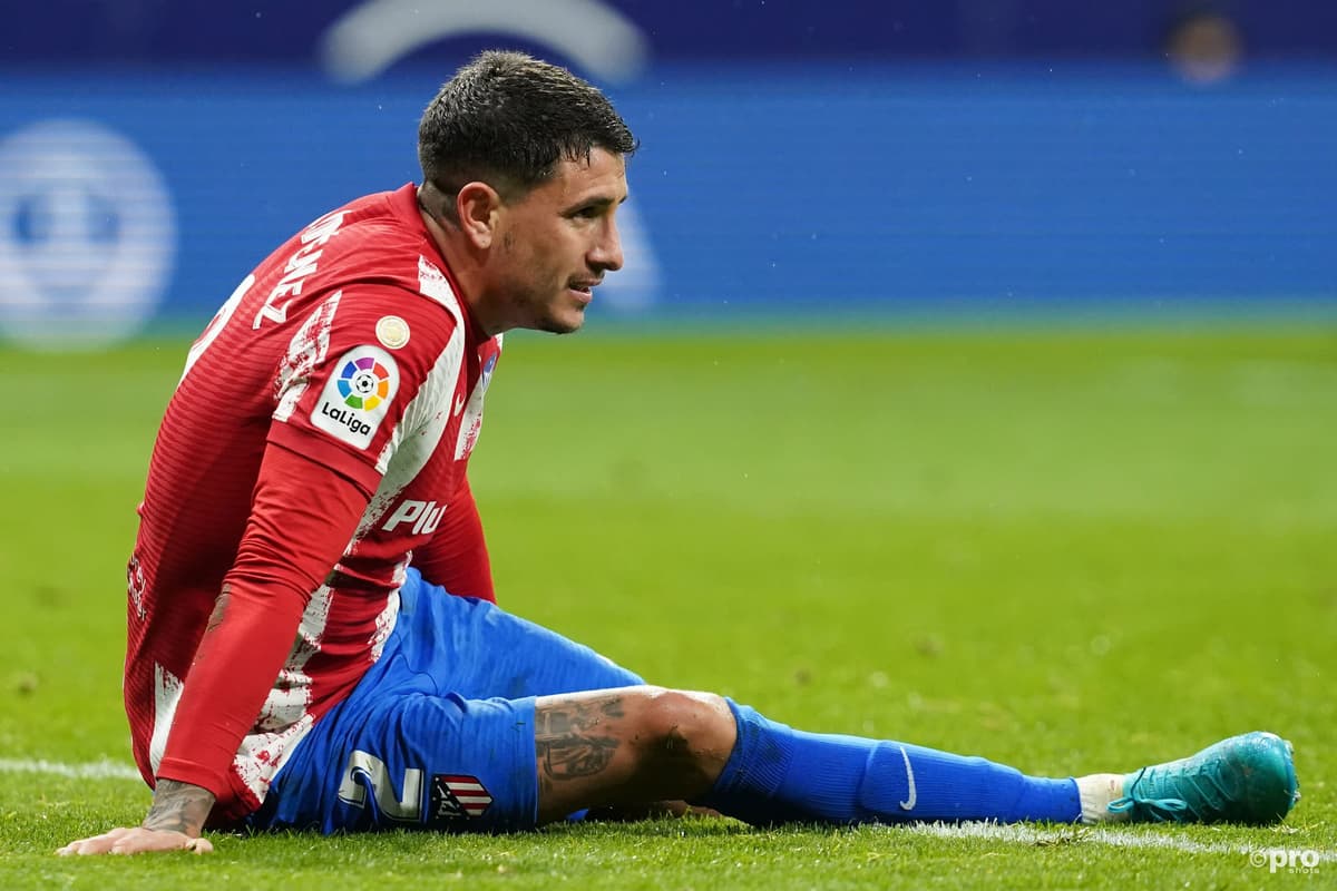 Jose Maria Gimenez during an Atletico Madrid match vs Cadiz. 