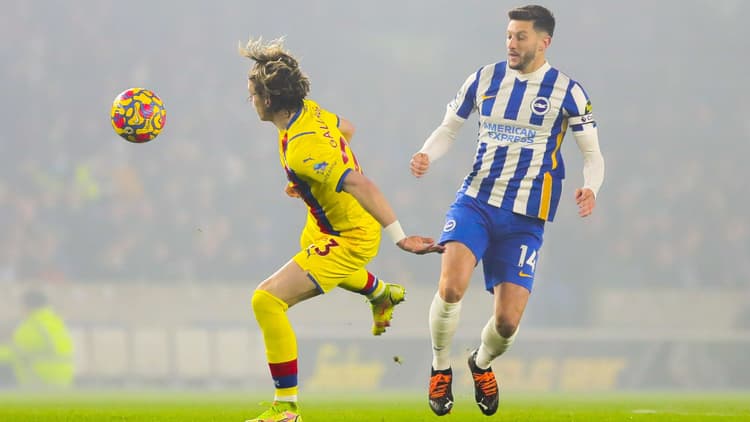 Adam Lallana joined Brighton from Liverpool in 2020