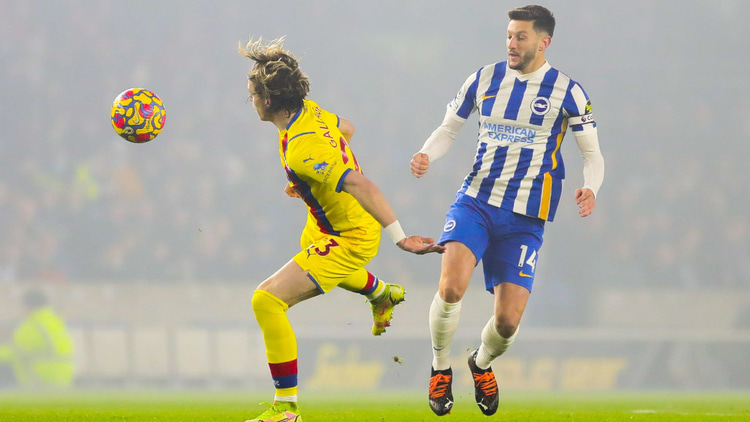 Adam Lallana joined Brighton from Liverpool in 2020