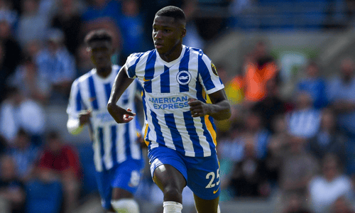 Moises Caicedo plays for Brighton