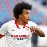 Chelsea transfer target Jules Kounde playing for Sevilla in La Liga