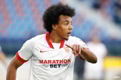 Chelsea transfer target Jules Kounde playing for Sevilla in La Liga