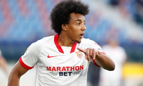 Chelsea transfer target Jules Kounde playing for Sevilla in La Liga
