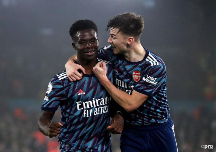 Bukayo Saka, Kieran Tierney, Arsenal, 2021/22