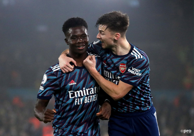 Bukayo Saka, Kieran Tierney, Arsenal, 2021/22
