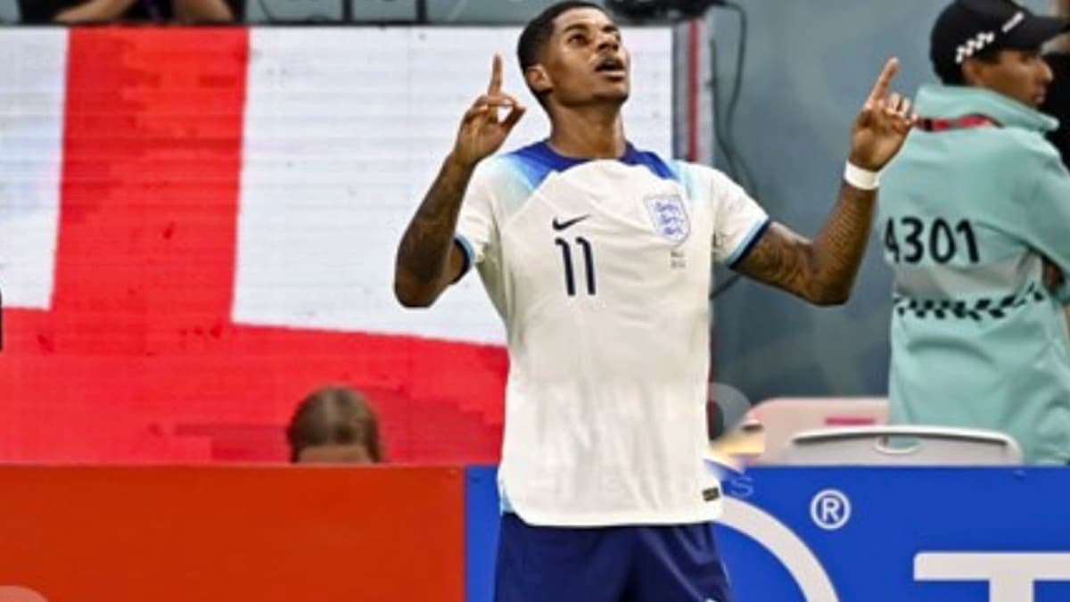 England's Marcus Rashford.