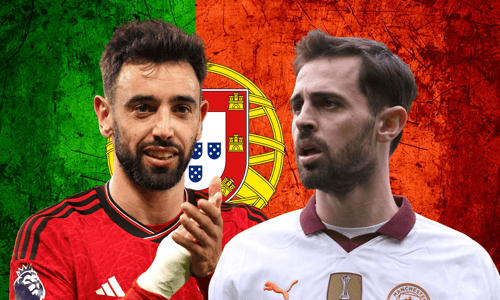 Bruno Fernandes, Bernardo Silva, Portugal, 2024