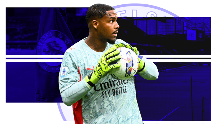 AC Milan-doeman Mike Maignan staat in de nadrukkelijke belangstelling van Chelsea.