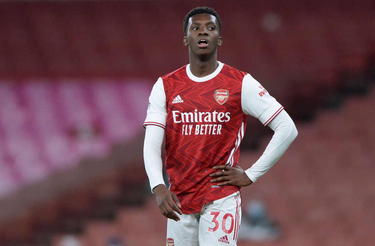 Arsenal striker Eddie Nketiah