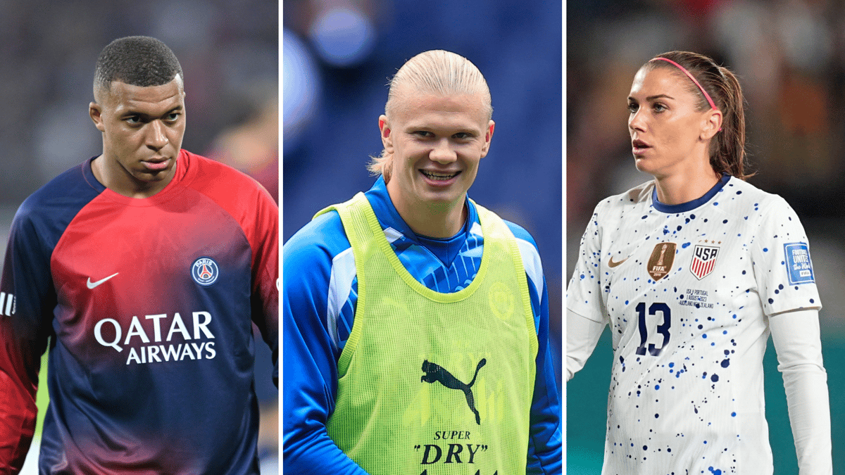 Kylian Mbappe, Erling Haaland, Alex Morgan