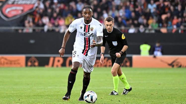 Pablo Rosario in actie voor OGC Nice.