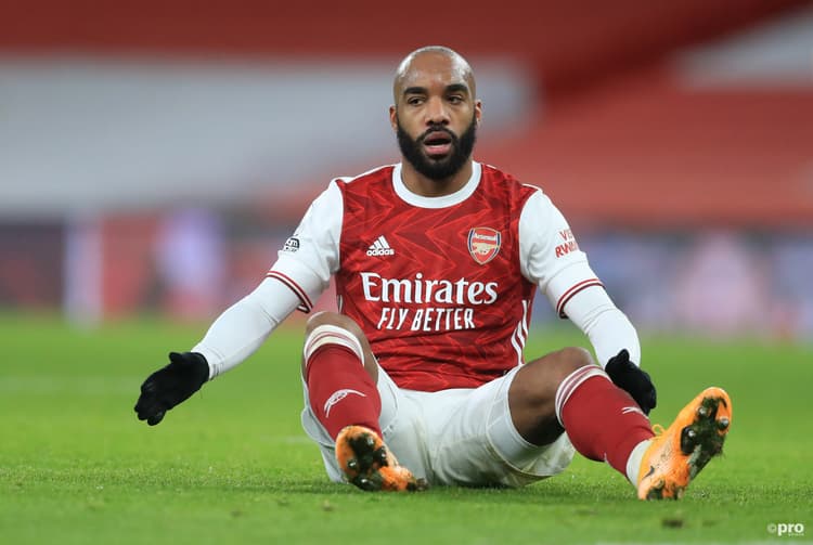 Lacazette left Arsenal on a free transfer