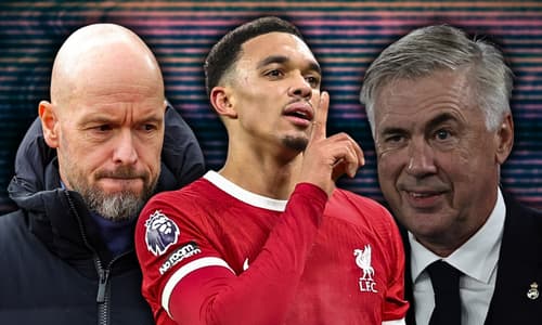 Trent Alexander-Arnold, Erik ten Hag, Carlo Ancelotti