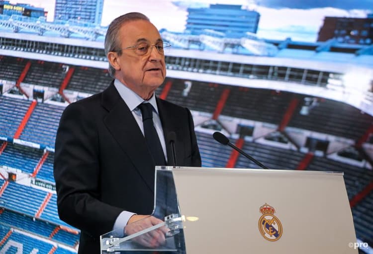 Real Madrid president Florentino Perez