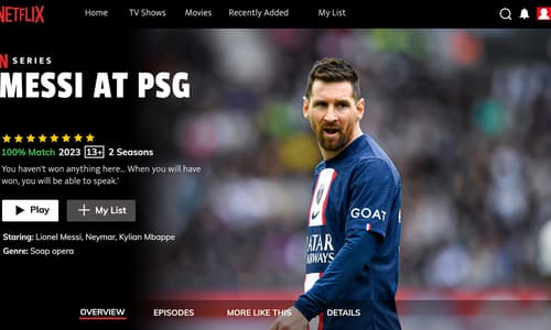 Lionel Messi, PSG, Netflix