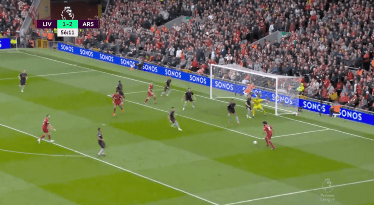 Liverpool 2-2 Arsenal, April 9