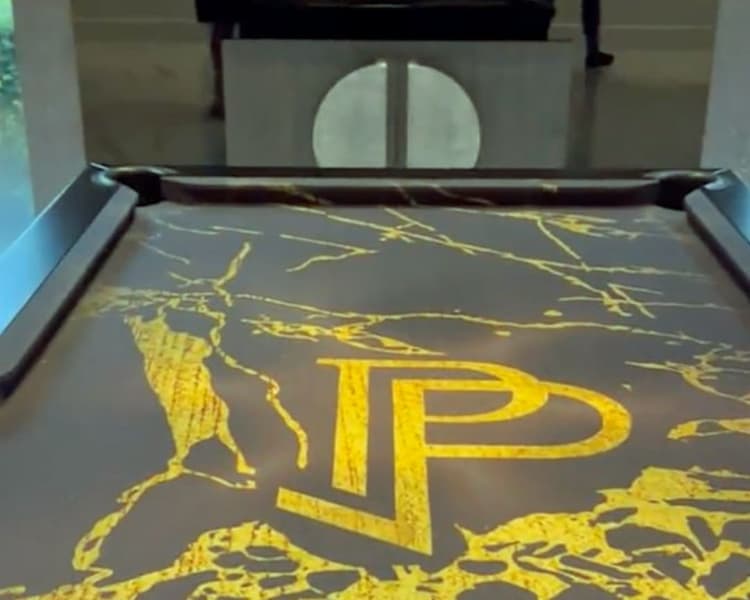 Paul Pogba's pool table.