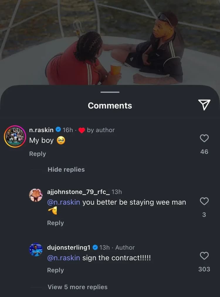 Nico Raskin told to sign new Rangers deal by Dujon Sterling