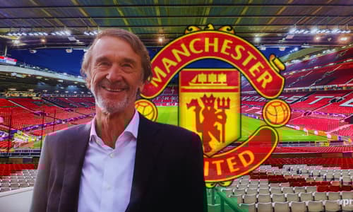 Man Utd owner Sir Jim Ratcliffe at Old Trafford