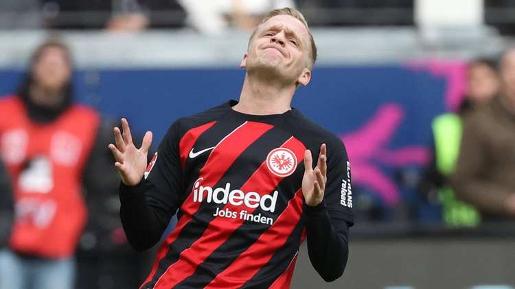 Van de Beek struggled in Germany