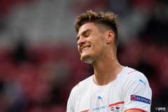 Patrik Schick in action for Czech Republic at Euro 2020