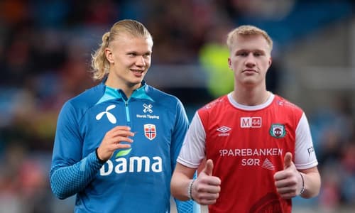 Erling Haaland and Albert Braut Tjaland