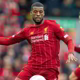 Gini Wijnaldum playing for Liverpool.