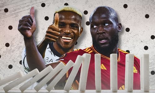 Victor Osimhen, Romelu Lukaku, domino
